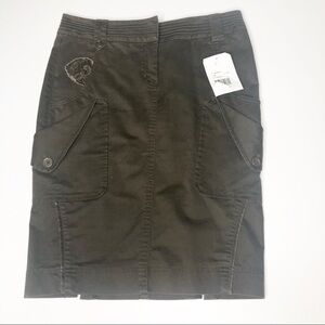 NWT Mexx Pocket Army Green Skirt 6
